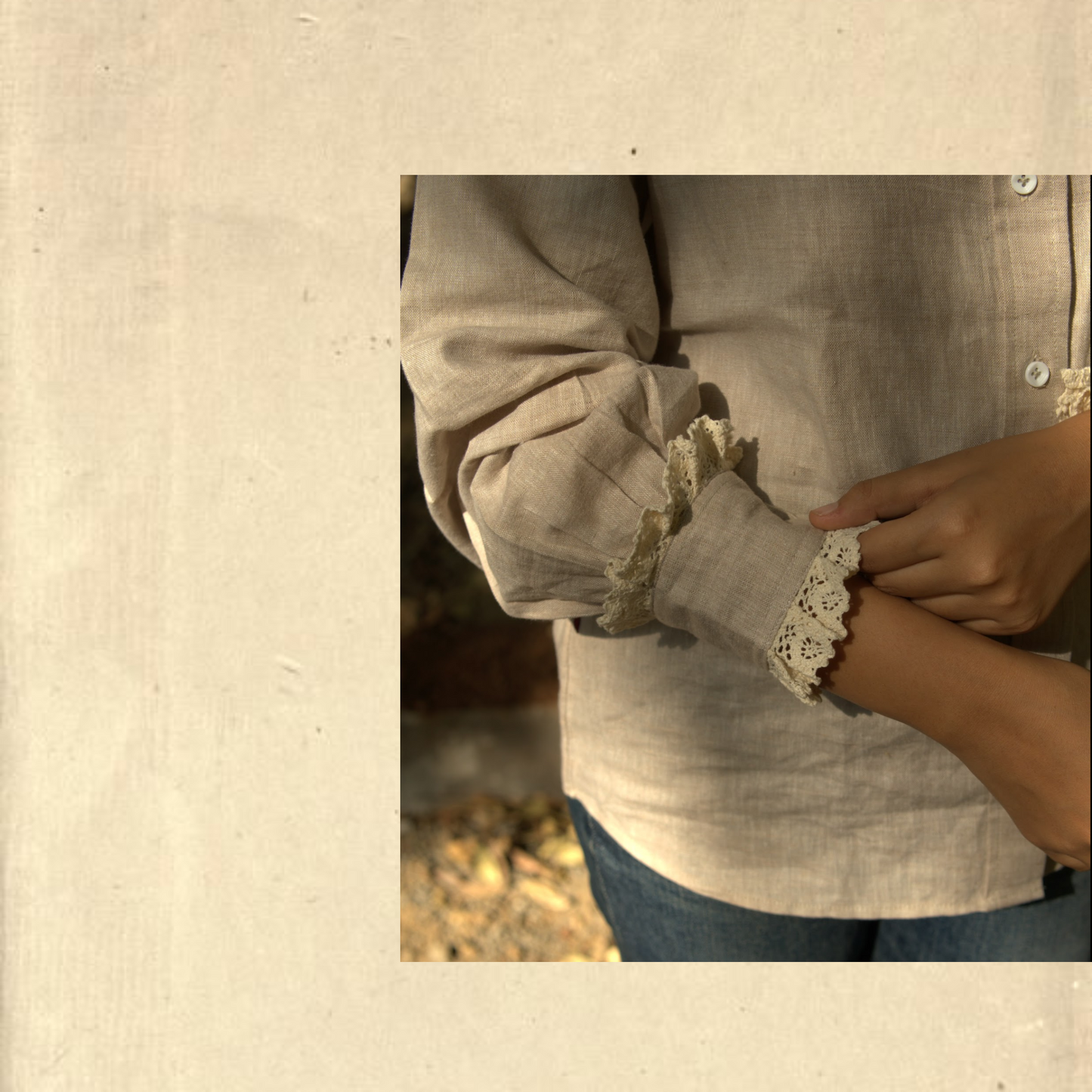 The Lace Cuff Linen Shirt