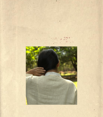 The Lace Collar Linen Shirt